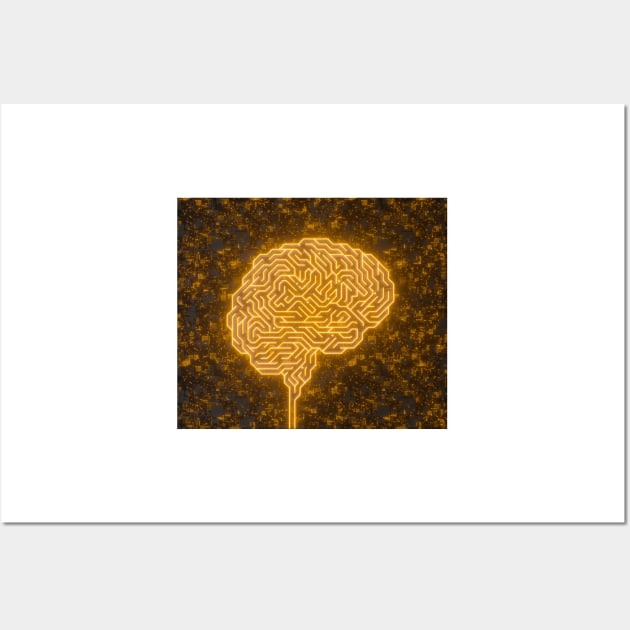 Human brain, conceptual illustration, (F034/8584) Wall Art by SciencePhoto